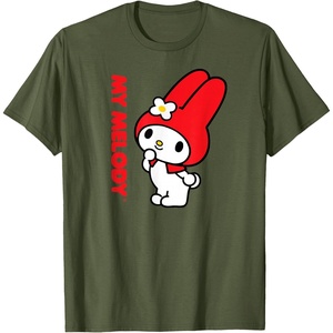 image:imageMy Melody Logo Tee TShirtOlive Green