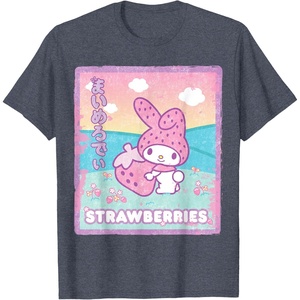 image:imageMy Melody Strawberry Milk TShirtHeather Blue