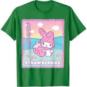 image:imageMy Melody Strawberry Milk TShirtKelly Green
