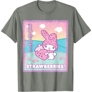 image:imageMy Melody Strawberry Milk TShirtOlive Heather