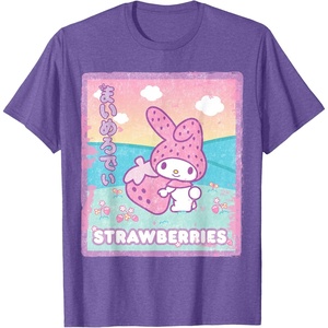 image:imageMy Melody Strawberry Milk TShirtPurple Heather