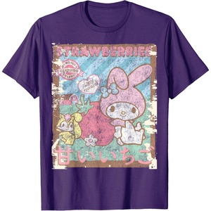 image:imageMy Melody Strawberry Picking Strawberries Farm Short Sleeve TShirtPurple