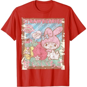 image:imageMy Melody Strawberry Picking Strawberries Farm Short Sleeve TShirtRed