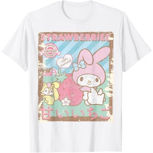 image:imageMy Melody Strawberry Picking Strawberries Farm Short Sleeve TShirtWhite