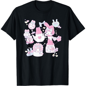 image:imageMy Melody Tea Party with Friends Tee Shirt TShirtBlack