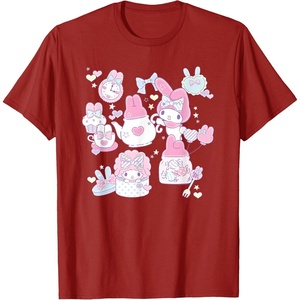 image:imageMy Melody Tea Party with Friends Tee Shirt TShirtCranberry Red