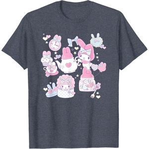image:imageMy Melody Tea Party with Friends Tee Shirt TShirtHeather Blue