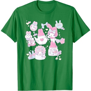 image:imageMy Melody Tea Party with Friends Tee Shirt TShirtKelly Green