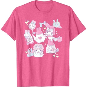 image:imageMy Melody Tea Party with Friends Tee Shirt TShirtPink Heather