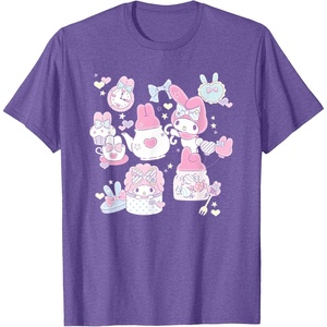 image:imageMy Melody Tea Party with Friends Tee Shirt TShirtPurple Heather