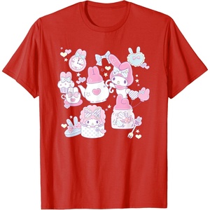 image:imageMy Melody Tea Party with Friends Tee Shirt TShirtRed
