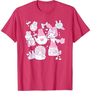 image:imageMy Melody Tea Party with Friends Tee Shirt TShirtRed Heather