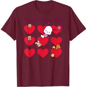 image:imagePochacco Happy Valentines Day TShirt SmallBurgundy
