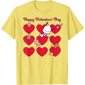 image:imagePochacco Happy Valentines Day TShirt SmallLemon Yellow