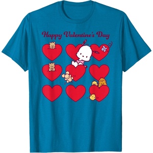image:imagePochacco Happy Valentines Day TShirt SmallSapphire Blue
