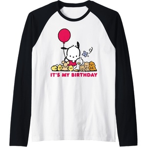 image:imagePochacco Its my Birthday Raglan Baseball TeeBlackWhite