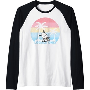 image:imagePochacco Locals Only Raglan Baseball TeeBlackWhite