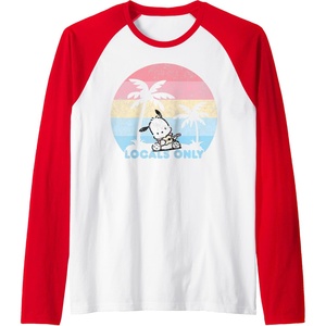 image:imagePochacco Locals Only Raglan Baseball TeeRedWhite