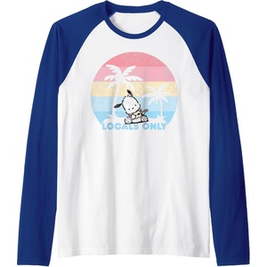 image:imagePochacco Locals Only Raglan Baseball TeeRoyal BlueWhite