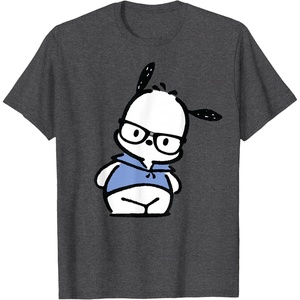 image:imagePochacco Nerd Glasses TShirtDark Heather Grey