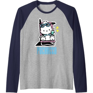 image:imagePochacco Summer Drink Raglan Baseball TeeNavy BlueAthletic Heather