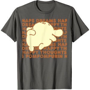 image:imagePompompurin Happy Thoughts Nap Time TShirt SmallAsphalt Grey