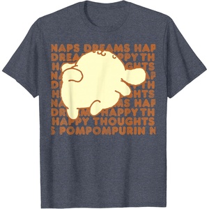 image:imagePompompurin Happy Thoughts Nap Time TShirt SmallHeather Blue