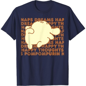 image:imagePompompurin Happy Thoughts Nap Time TShirt SmallNavy Blue