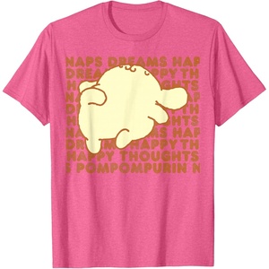 image:imagePompompurin Happy Thoughts Nap Time TShirt SmallPink Heather