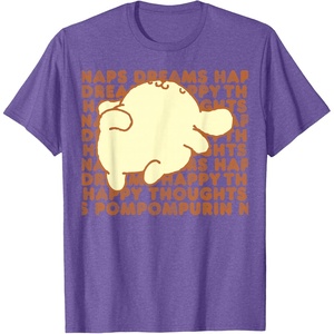 image:imagePompompurin Happy Thoughts Nap Time TShirt SmallPurple Heather