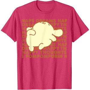 image:imagePompompurin Happy Thoughts Nap Time TShirt SmallRed Heather