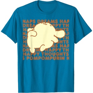 image:imagePompompurin Happy Thoughts Nap Time TShirt SmallSapphire Blue