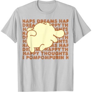 image:imagePompompurin Happy Thoughts Nap Time TShirt SmallSilver Grey