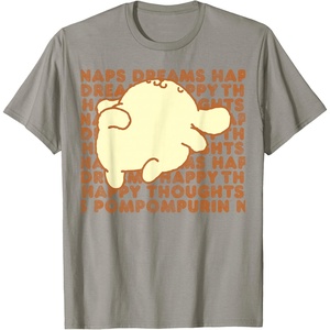 image:imagePompompurin Happy Thoughts Nap Time TShirt SmallSlate Grey