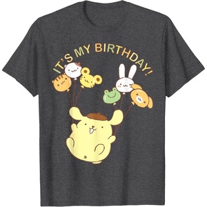 image:imagePompompurin Its My Birthday TShirt SmallDark Heather Grey