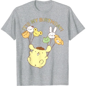image:imagePompompurin Its My Birthday TShirt SmallHeather Grey