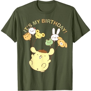 image:imagePompompurin Its My Birthday TShirt SmallOlive Green