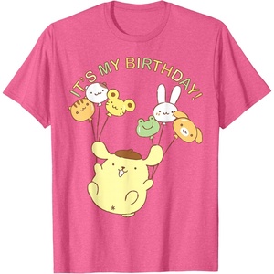 image:imagePompompurin Its My Birthday TShirt SmallPink Heather