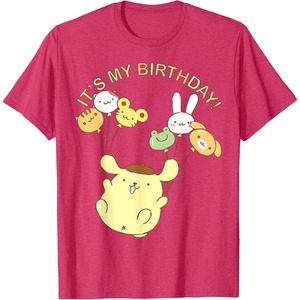 image:imagePompompurin Its My Birthday TShirt SmallRed Heather