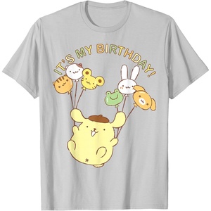 image:imagePompompurin Its My Birthday TShirt SmallSilver Grey