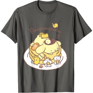 image:imagePompompurin Pancake Friends Tee Shirt TShirtAsphalt Grey