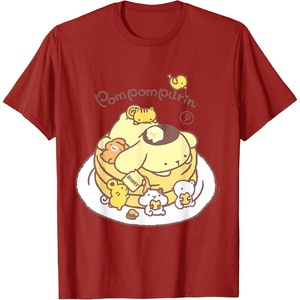 image:imagePompompurin Pancake Friends Tee Shirt TShirtCranberry Red