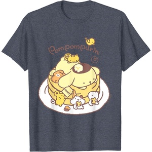image:imagePompompurin Pancake Friends Tee Shirt TShirtHeather Blue