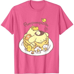 image:imagePompompurin Pancake Friends Tee Shirt TShirtPink Heather