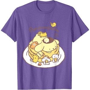 image:imagePompompurin Pancake Friends Tee Shirt TShirtPurple Heather