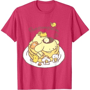 image:imagePompompurin Pancake Friends Tee Shirt TShirtRed Heather