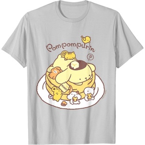 image:imagePompompurin Pancake Friends Tee Shirt TShirtSilver Grey