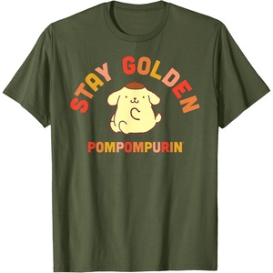 image:imagePompompurin Stay Golden TShirtOlive Green