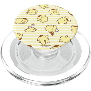 image:imagePompompurin Yellow Stripes PopSockets Adhesive PopGripMagnetic PopGrip