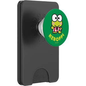 image:imageSANRIO Keroppi Character Front and Back PopGrip Adhesive PopSocket for iPhone 11 BlackMagnetic PopWallet